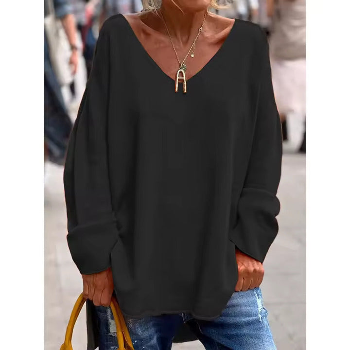NORA - CASUAL CHIC BLOUSE WITH V-NECK