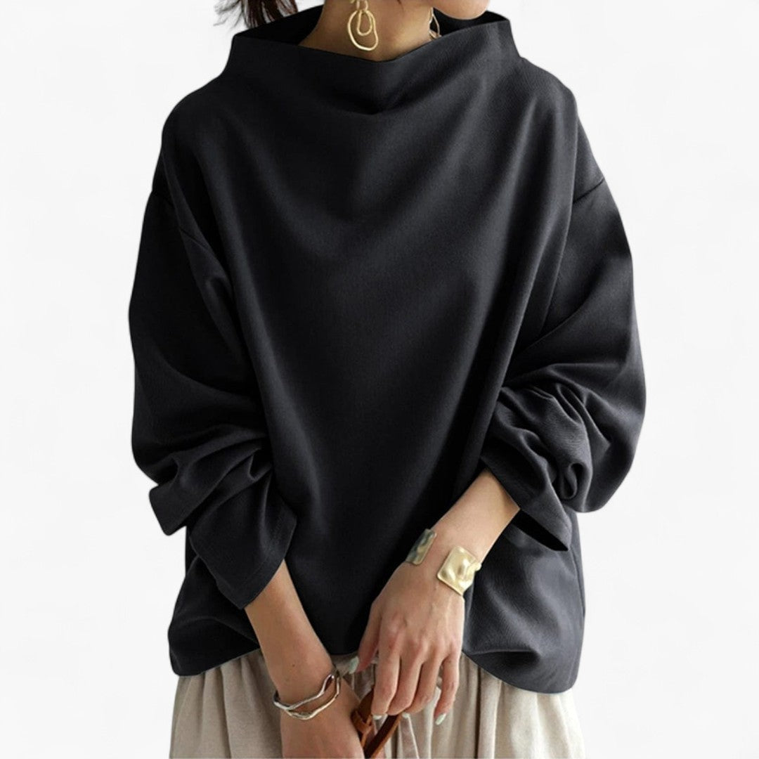 LAIMA | Soft Sweater with High Collar