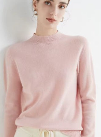 LALEI | Comfortable Wool Sweater with High Collar
