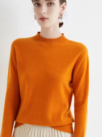 LALEI | Comfortable Wool Sweater with High Collar