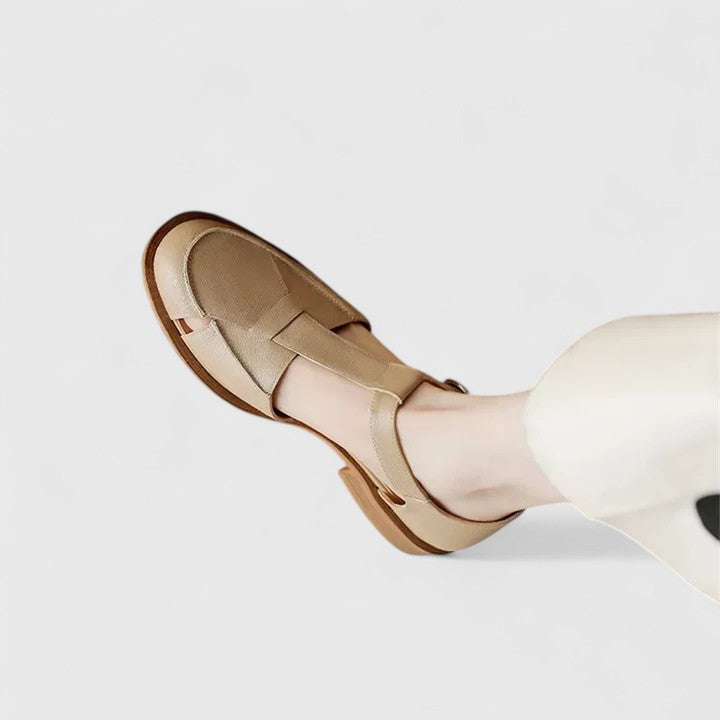 MARA – VINTAGE EDGE CU T-STRAP SANDALS