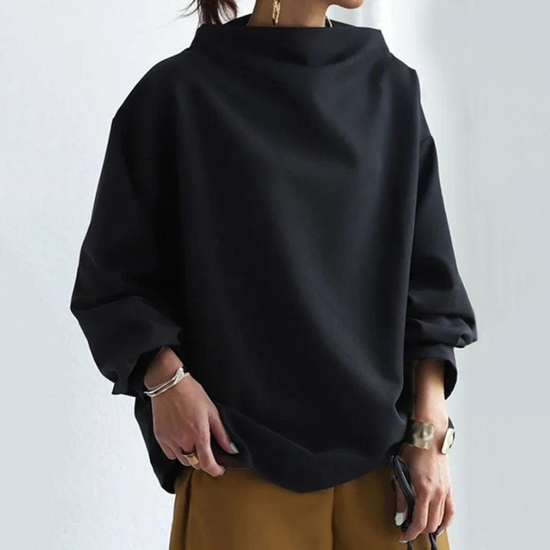 Ava | High-Neck Soft Knit Top