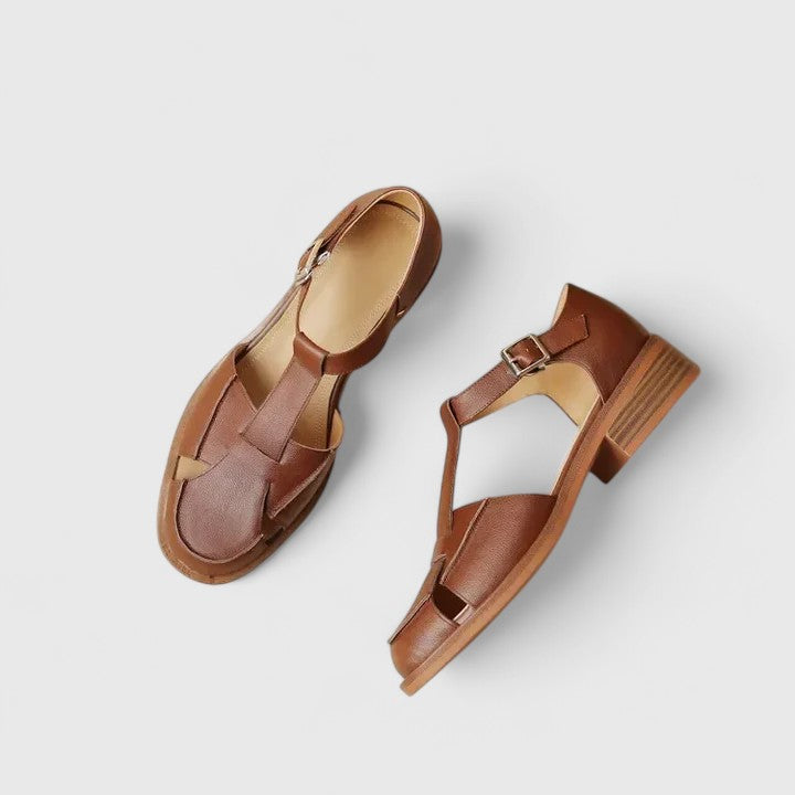 MARA – VINTAGE EDGE CU T-STRAP SANDALS