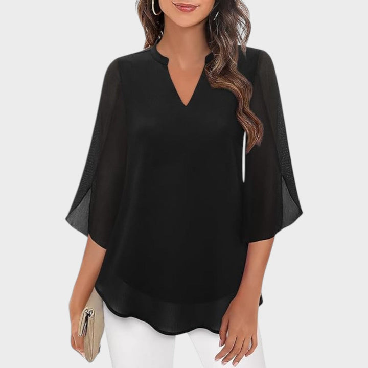 CLAUDIA – ELEGANT FLOWY BLOUSE