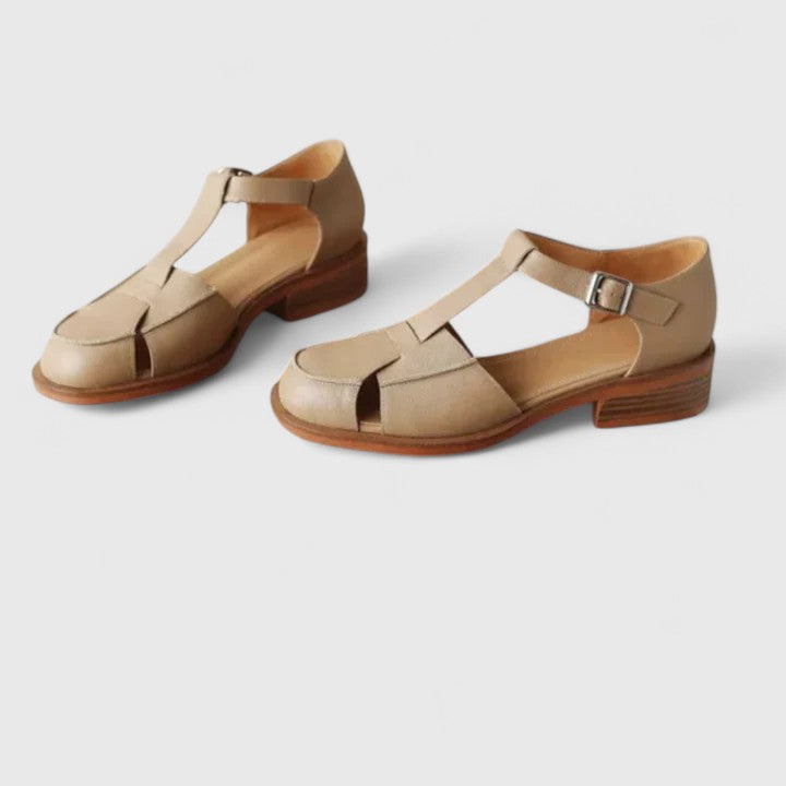 MARA – VINTAGE EDGE CU T-STRAP SANDALS