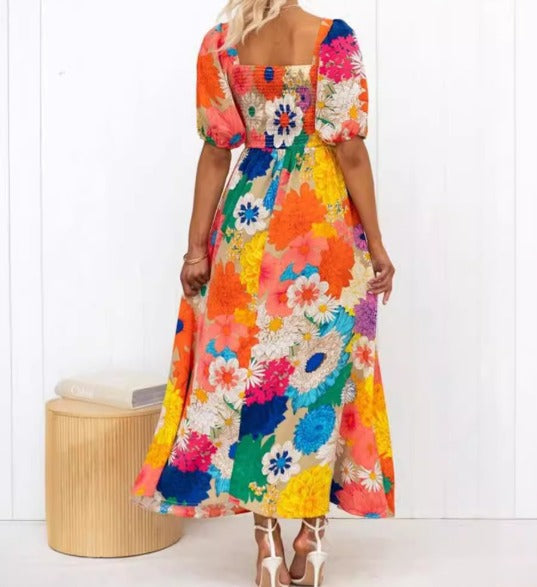 Sarah - Maxi Dress with Floral Print