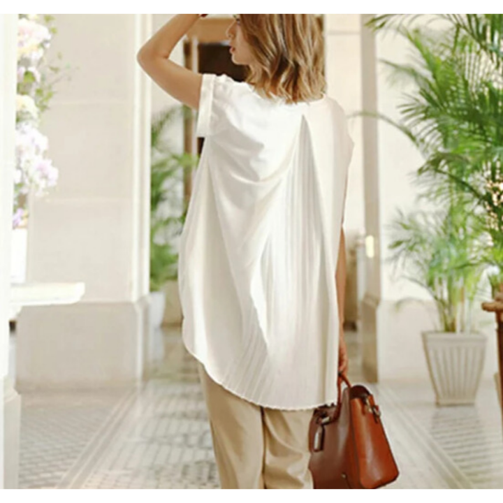 ESTRID - SHORT PATCHWORK T-SHIRT, STYLISH