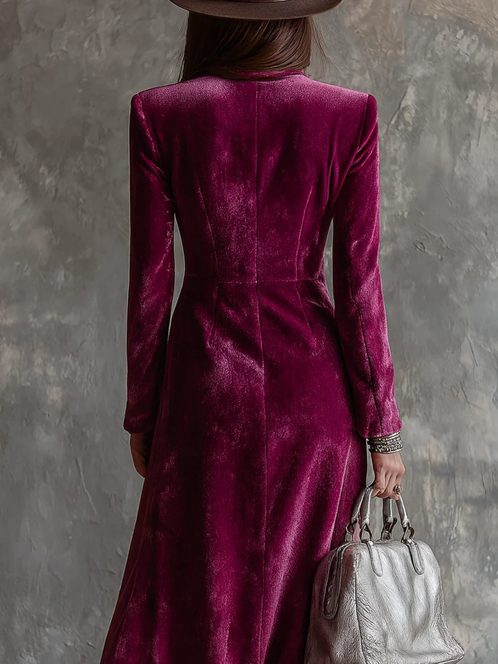 Vivien | Velvet Blazer Maxi Dress