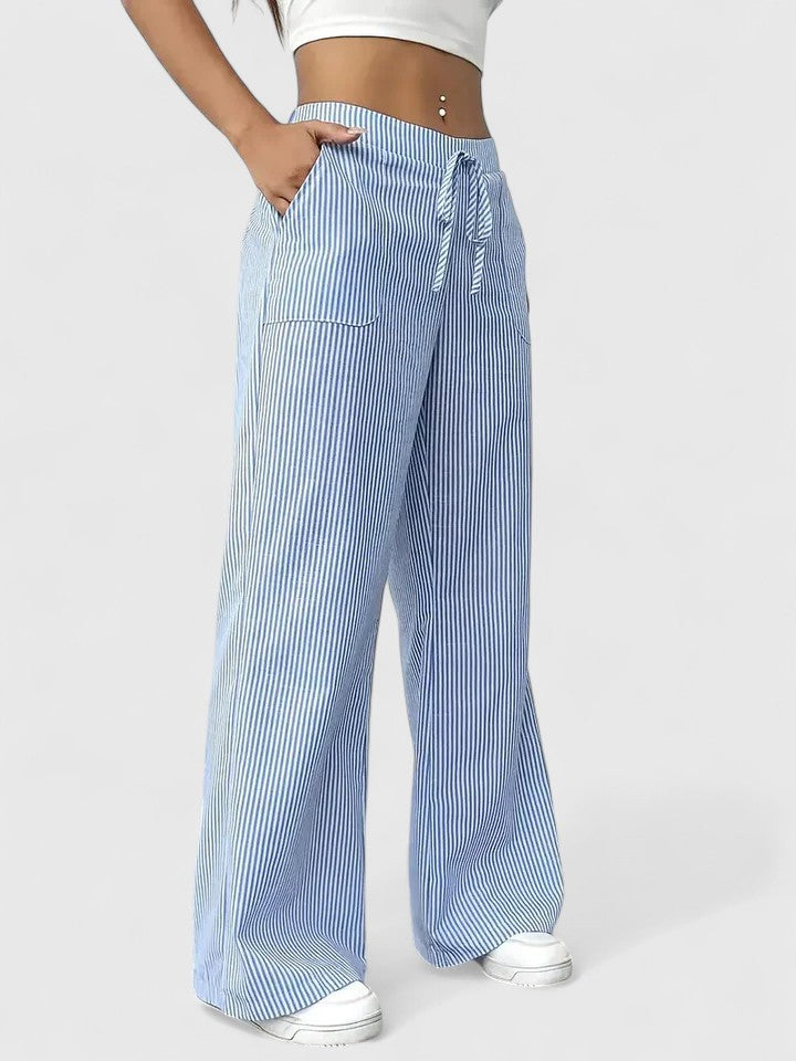 SIERRA – STRIPED FLOW LOUNGE PANTS