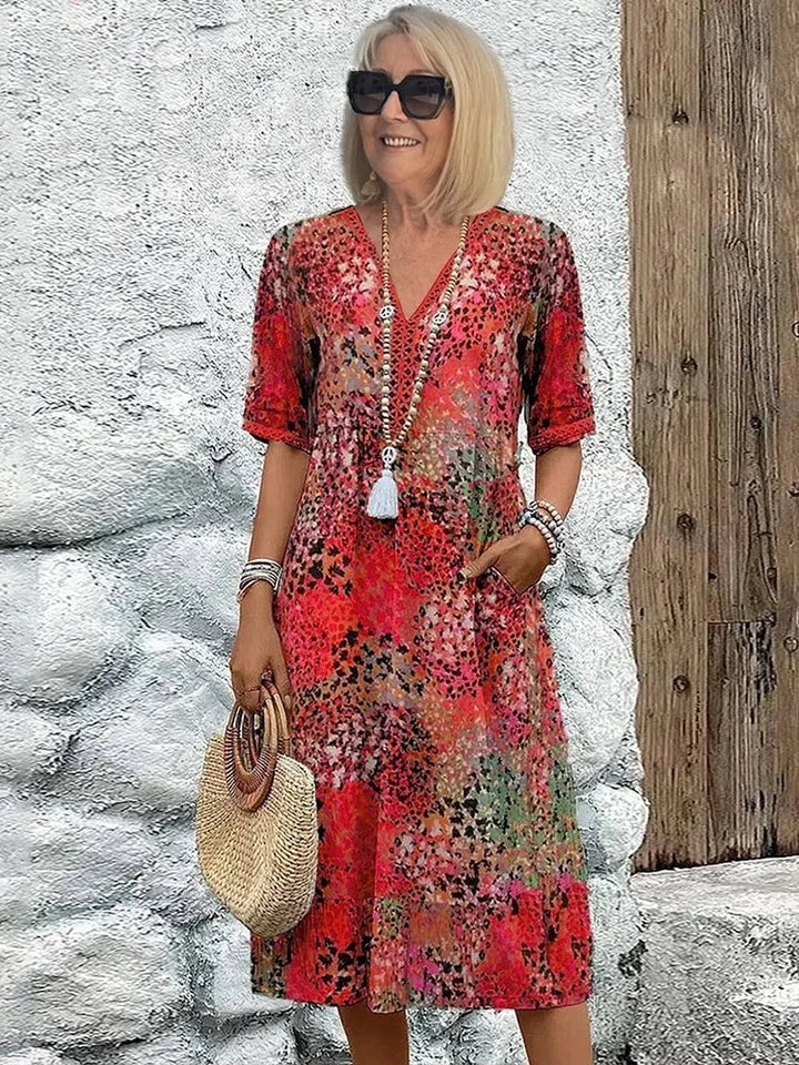 SUSAN – BOHO MIDI DRESS CAREFREE