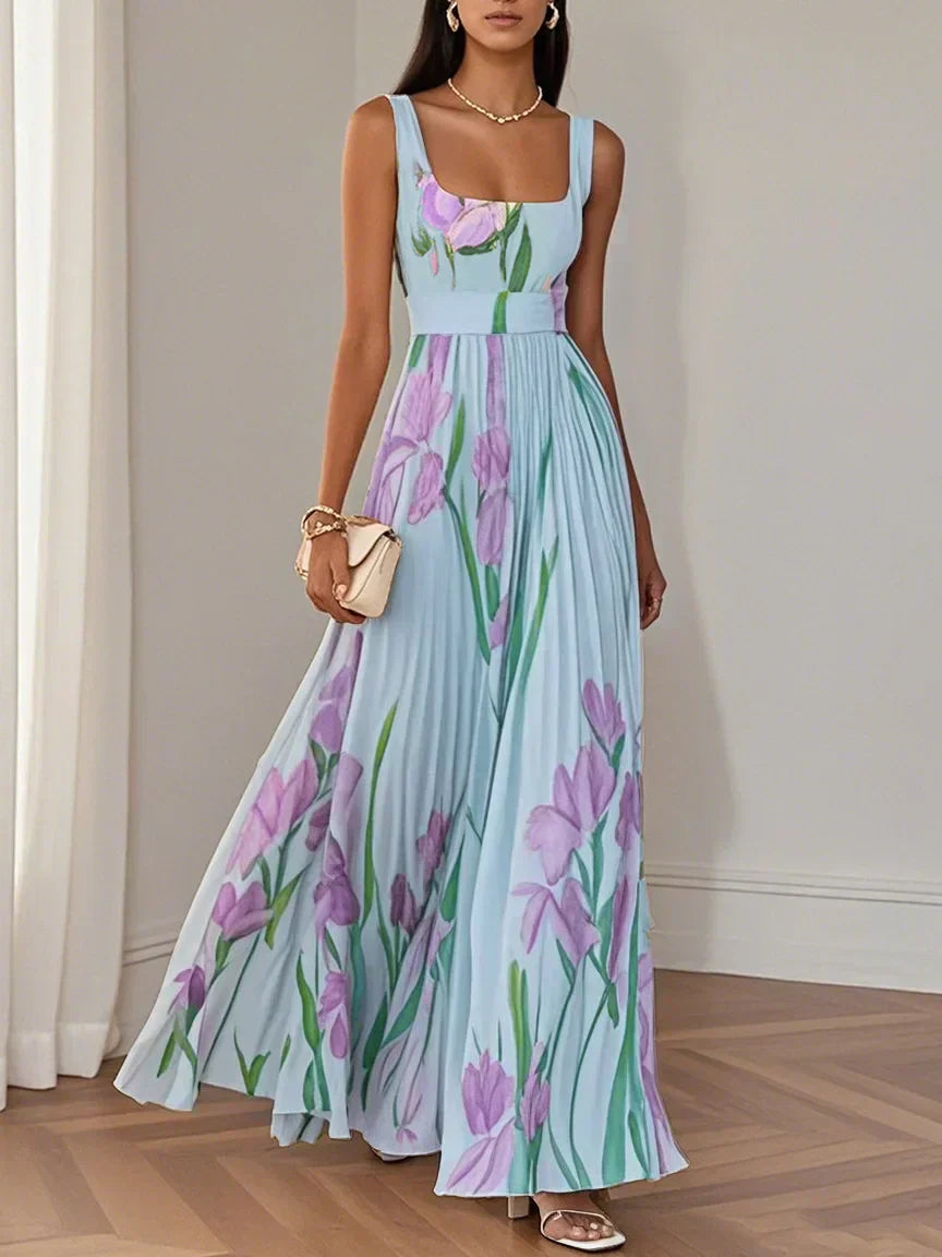 LILA – ELEGANT MAXI DRESS WITH FLOWERS