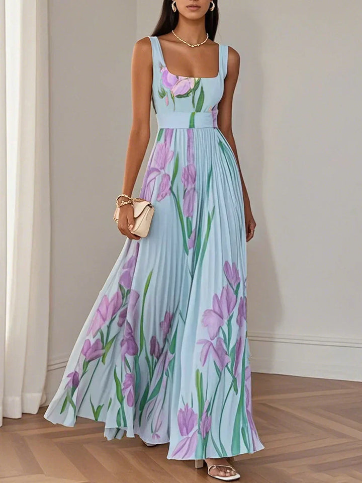 LILA – ELEGANT MAXI DRESS WITH FLOWERS