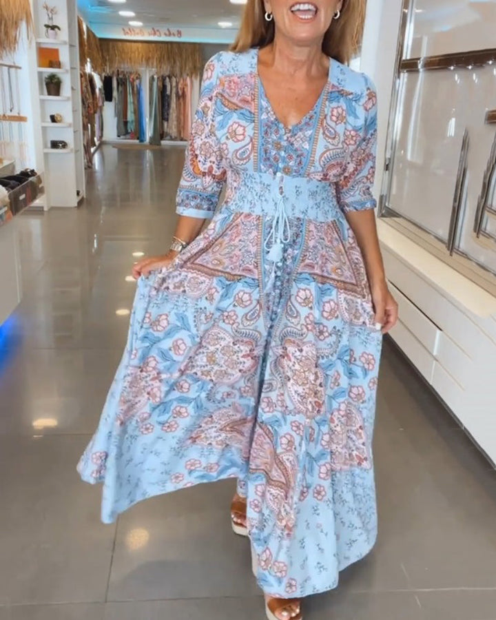 ELENA – MAXI DRESS BLOSSOM WHIMSY