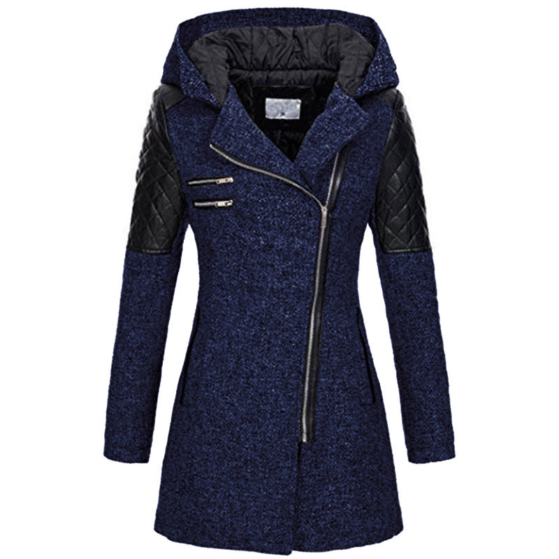 Zoë™ – Elegant Winter Jacket with Asymmetrical Zipper