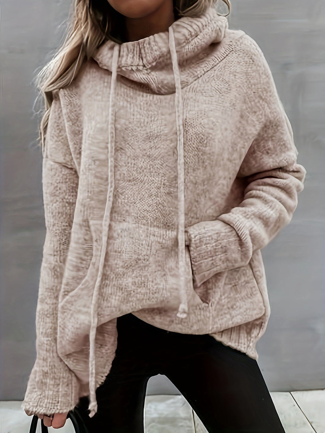 ZELINA | Long Sleeve Pullover with Pocket