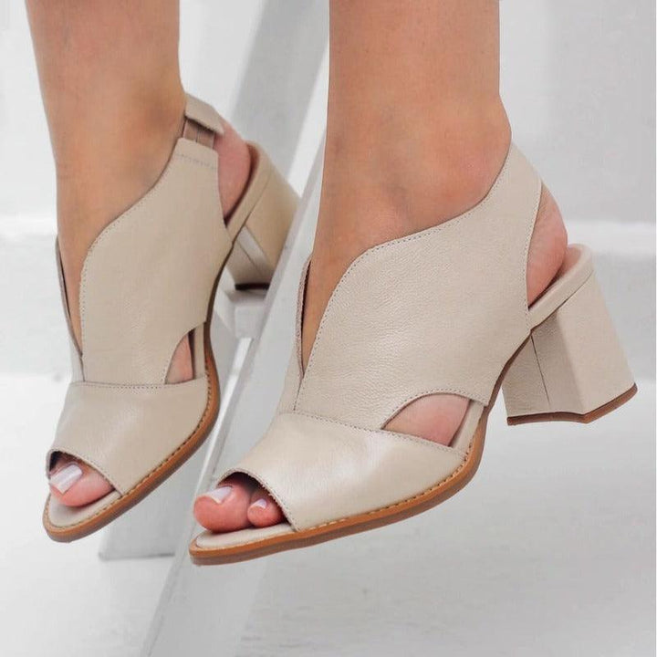 Nicole | Elegant summer sandals with medium heel