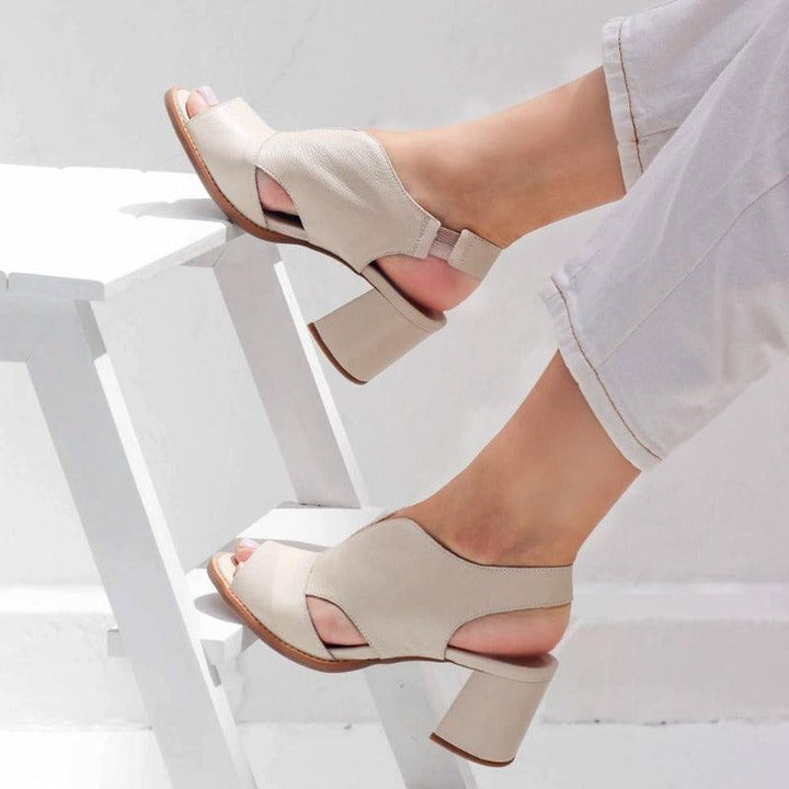 Nicole | Elegant summer sandals with medium heel