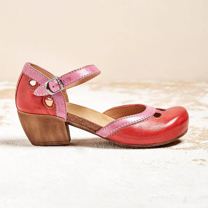 FRIA – COMFORTABLE SANDALS WITH LOW HEEL