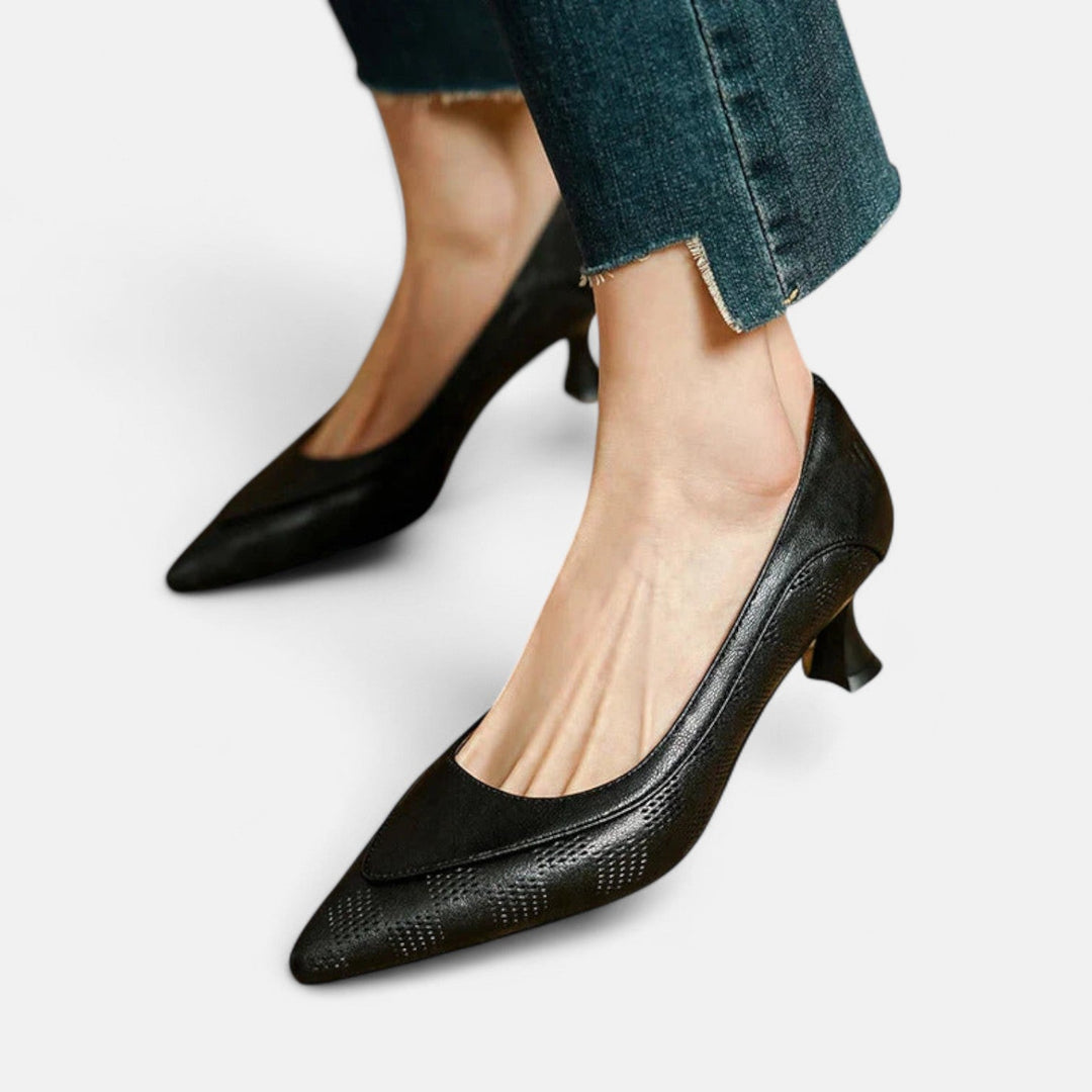 Amari | Leather Heels