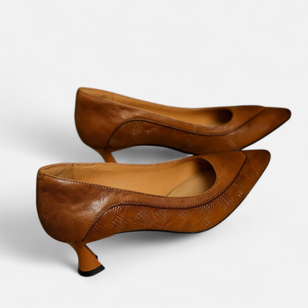 Amari | Leather Heels