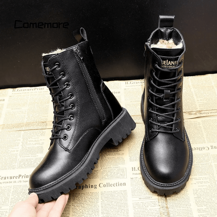 Helena™ - Lace-up Ankle Boots with Padded Interior