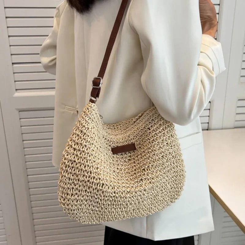 DARIA | Straw Shoulder Bag