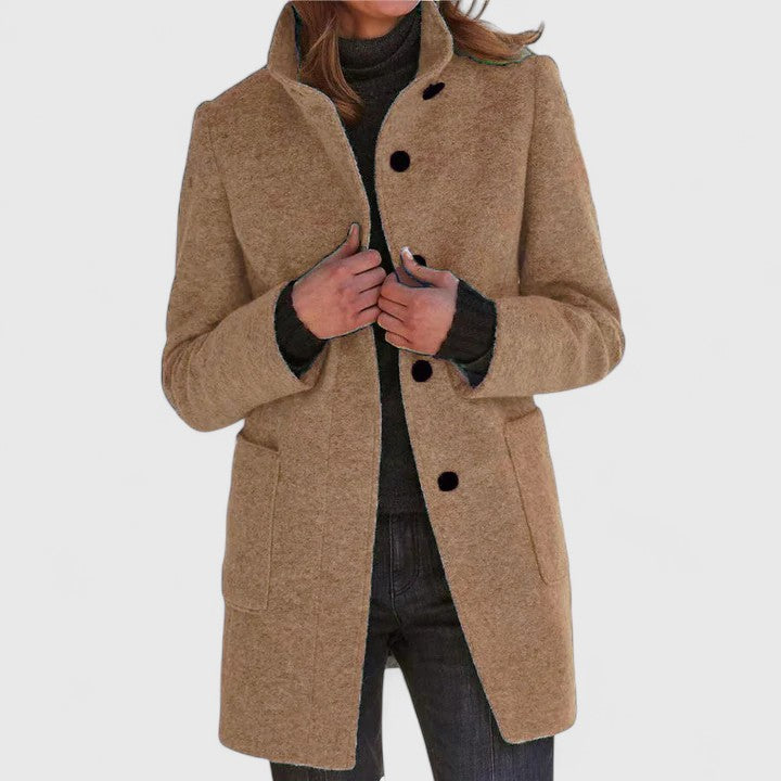 Simona | Classic Wool Blend Coat