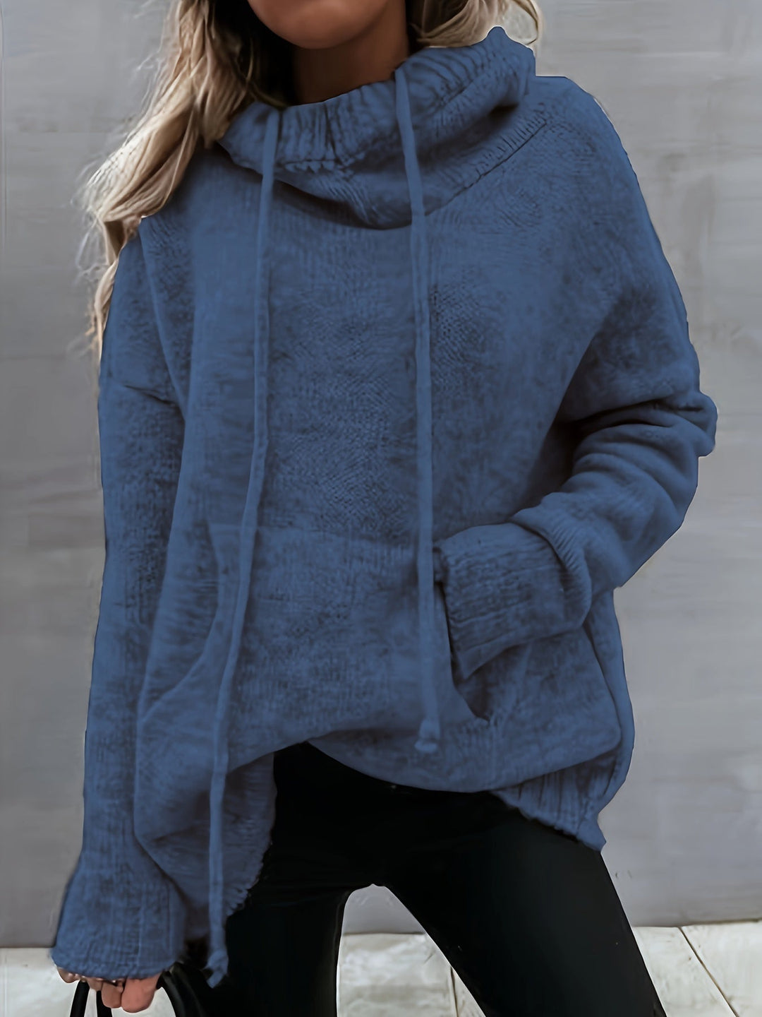 ZELINA | Long Sleeve Pullover with Pocket
