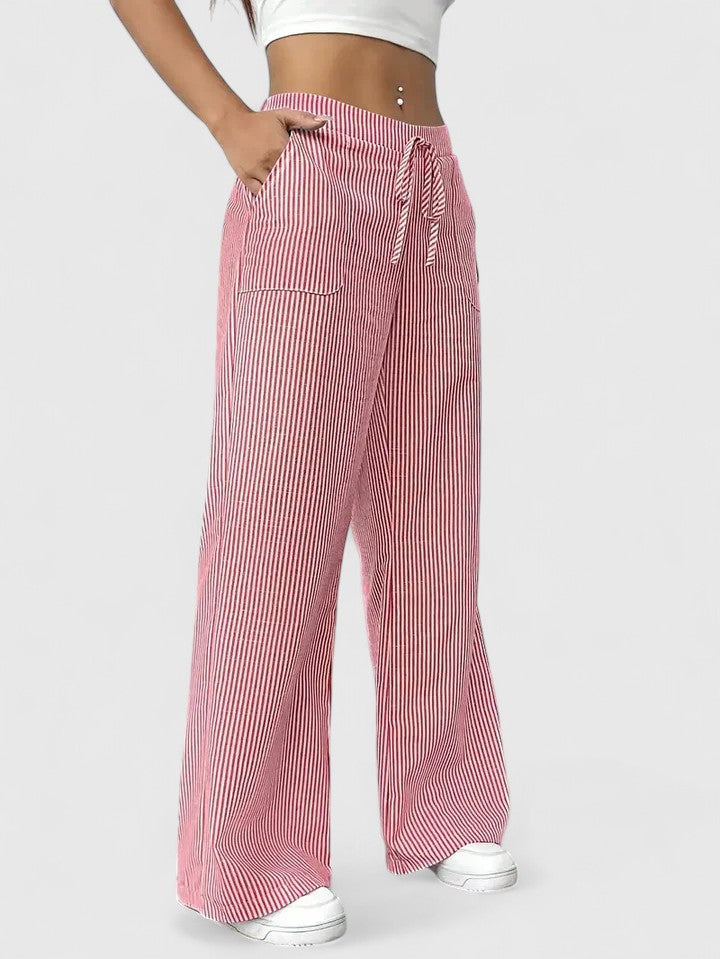 SIERRA – STRIPED FLOW LOUNGE PANTS