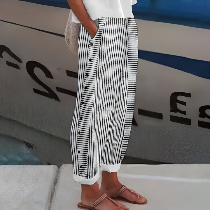 Dagny | Elegant Summer Stripe Pants