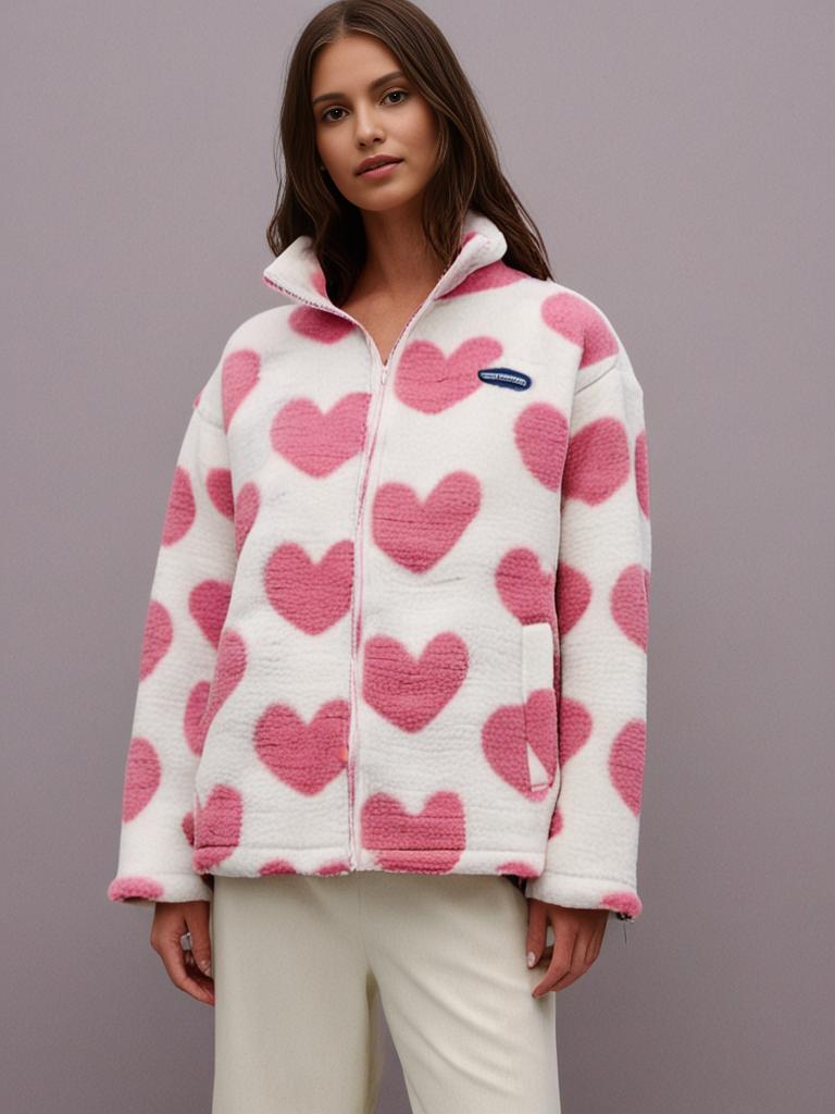 BacioDeluxe | Heart-Shaped Reversible Coat