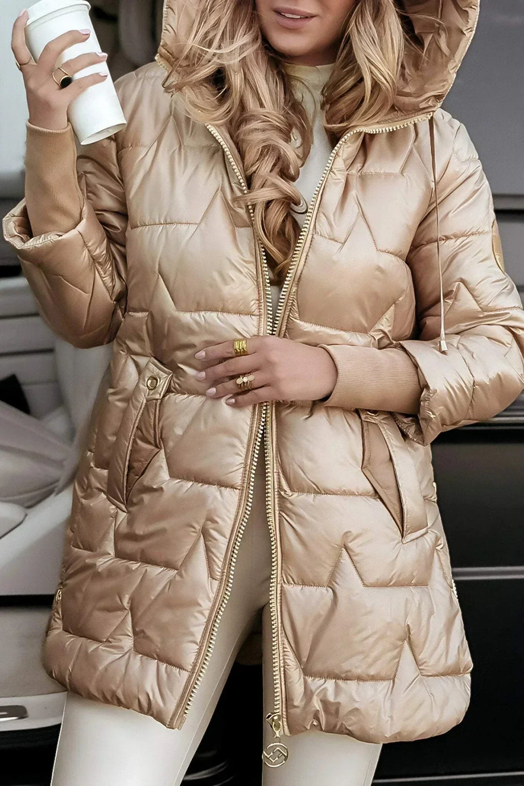 Crestina | Elegant Winter Jacket with Hood