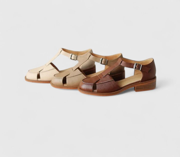 MARA – VINTAGE EDGE CU T-STRAP SANDALS