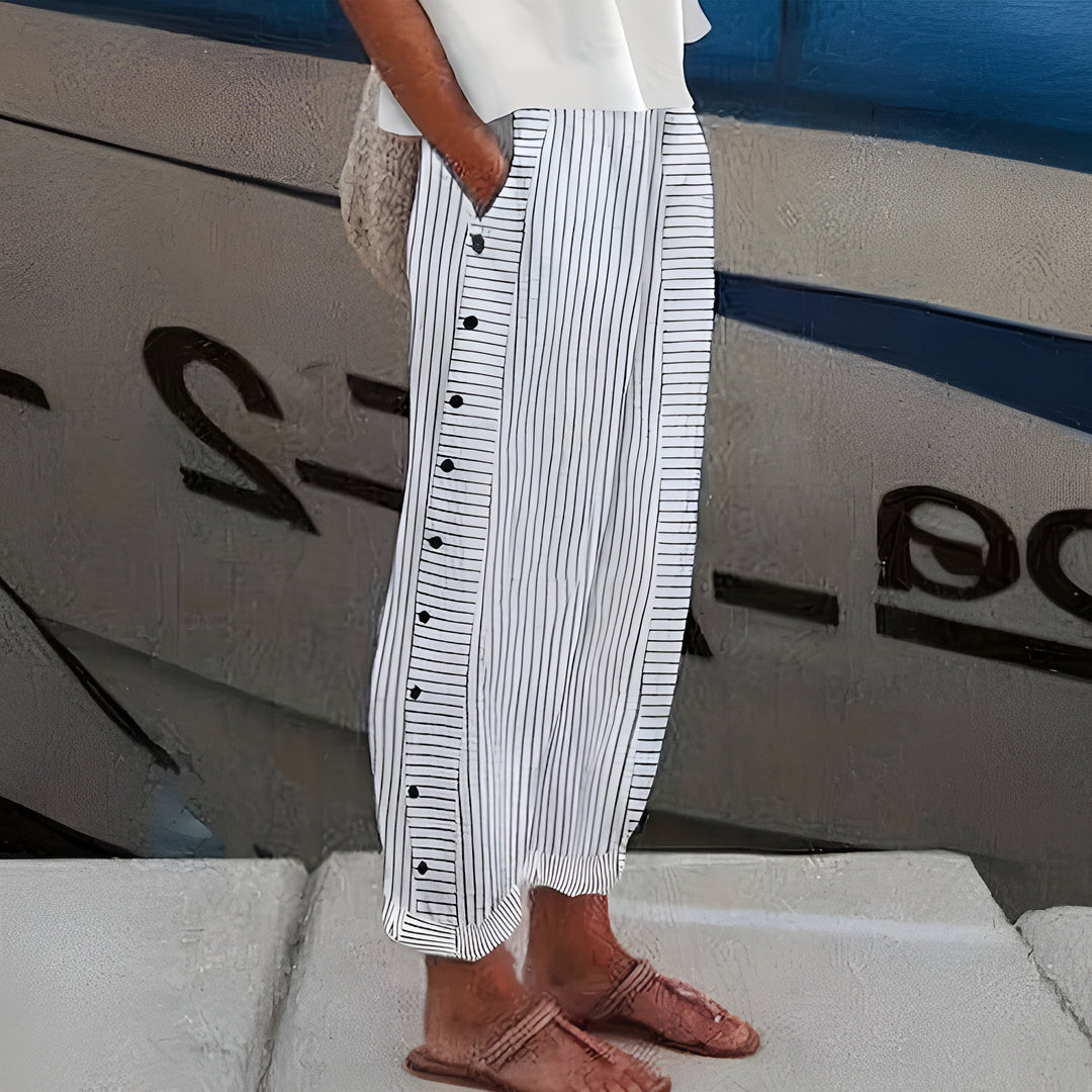 Dagny | Elegant Summer Stripe Pants