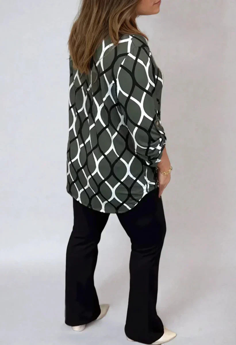 SAVANNAH – V-NECK BLOUSE, MODERN