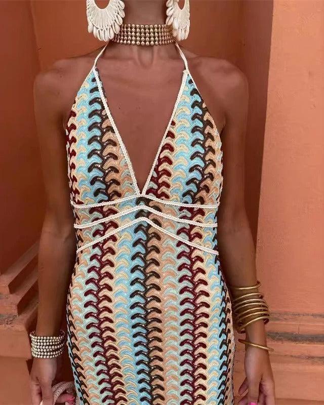 ARLETTE – BOHO CROCHET TUNIC DRESS FOR THE BEACH