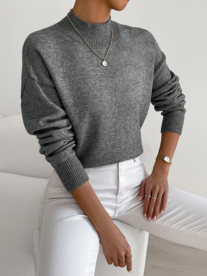 JEANINE | Comfortable sweater with a high collar