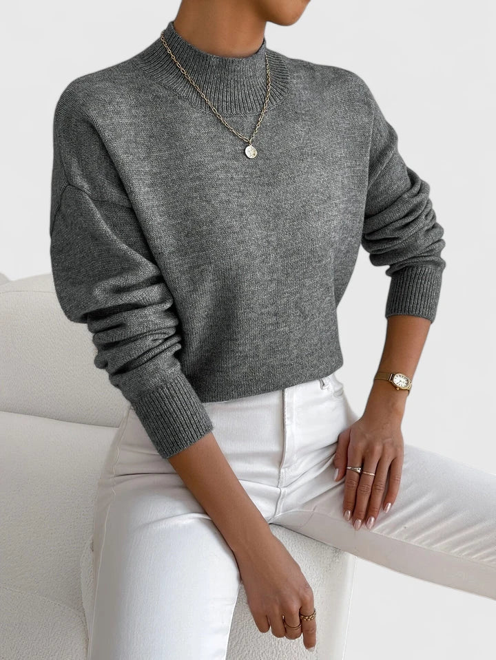Demetra | Elegant Sweater with High Collar