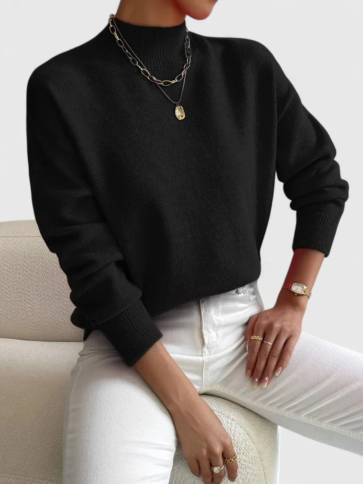 Demetra | Elegant Sweater with High Collar
