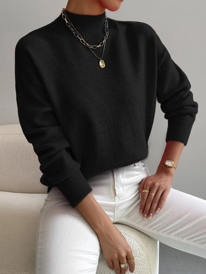 JEANINE | Comfortable sweater with a high collar