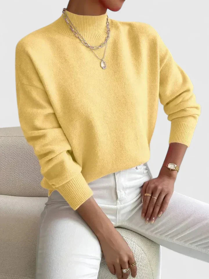 Demetra | Elegant Sweater with High Collar
