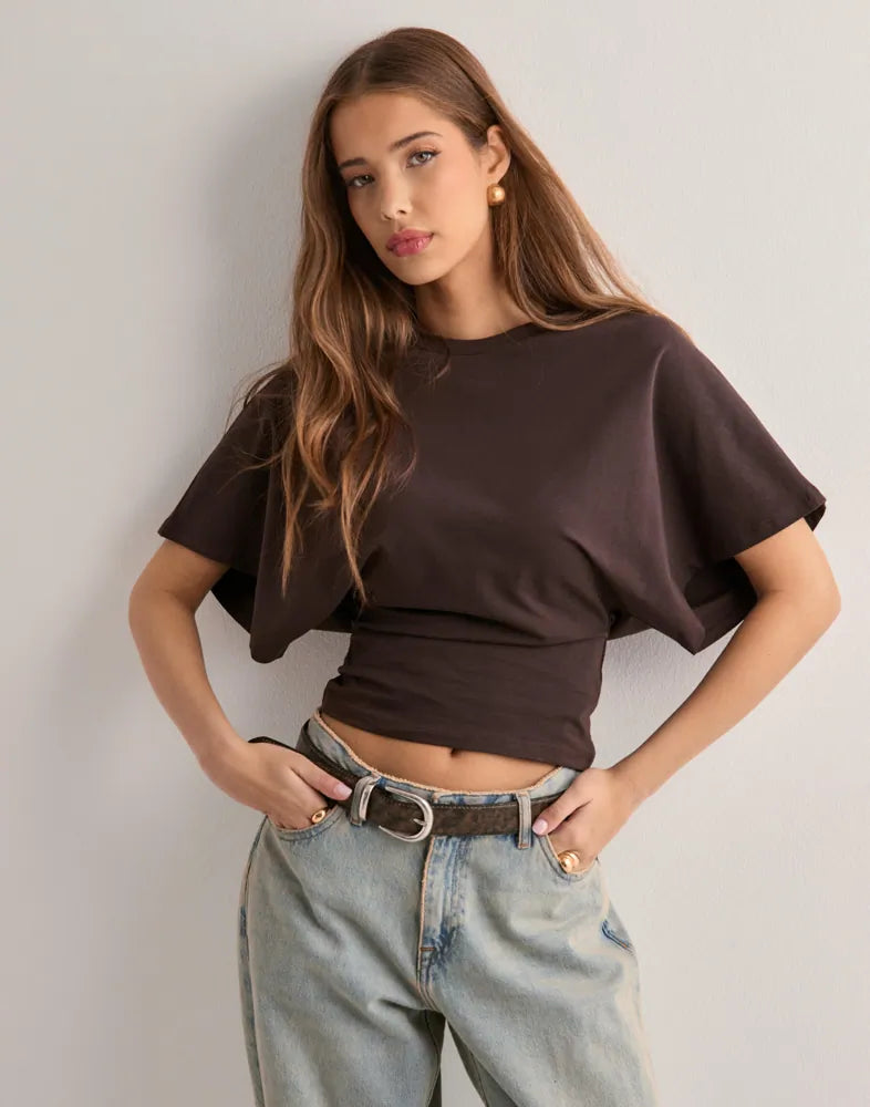Rachel - Oversized Sleeve T-Shirt
