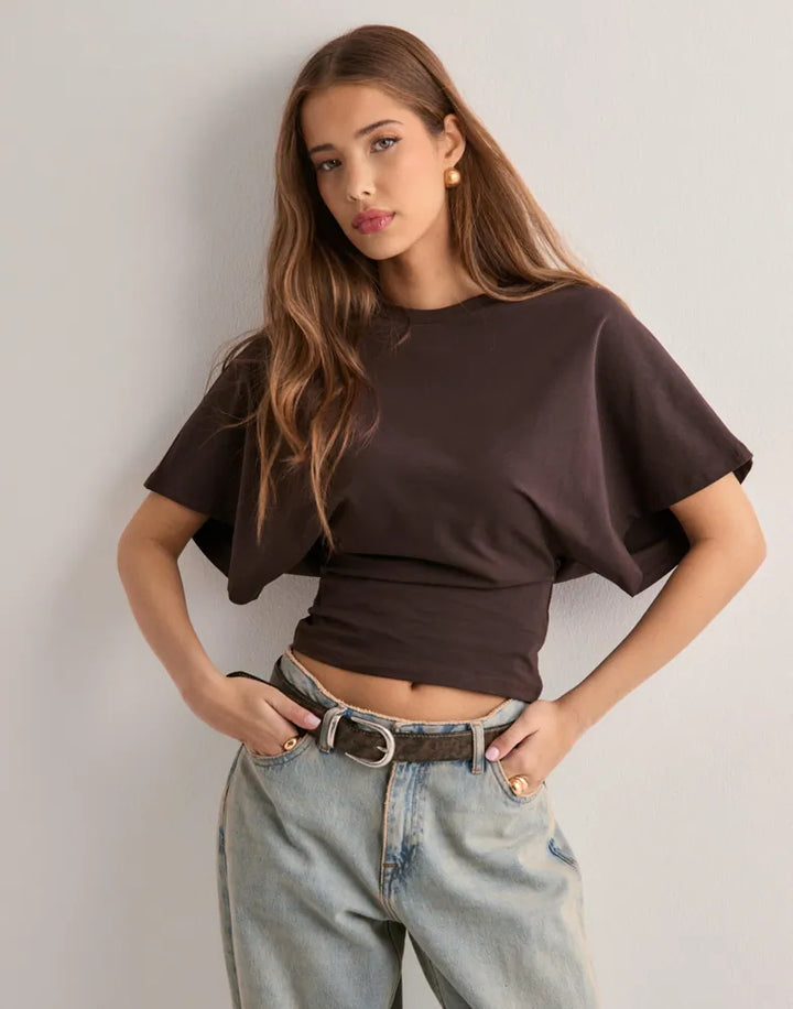 Rachel - Oversized Sleeve T-Shirt