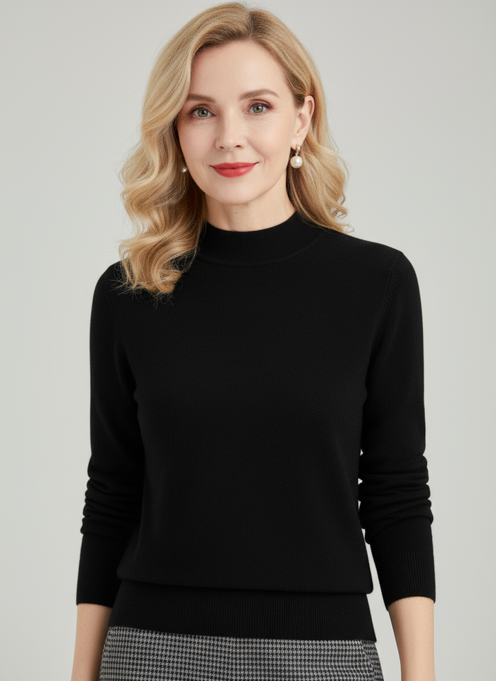 LALEI | Comfortable Wool Sweater with High Collar
