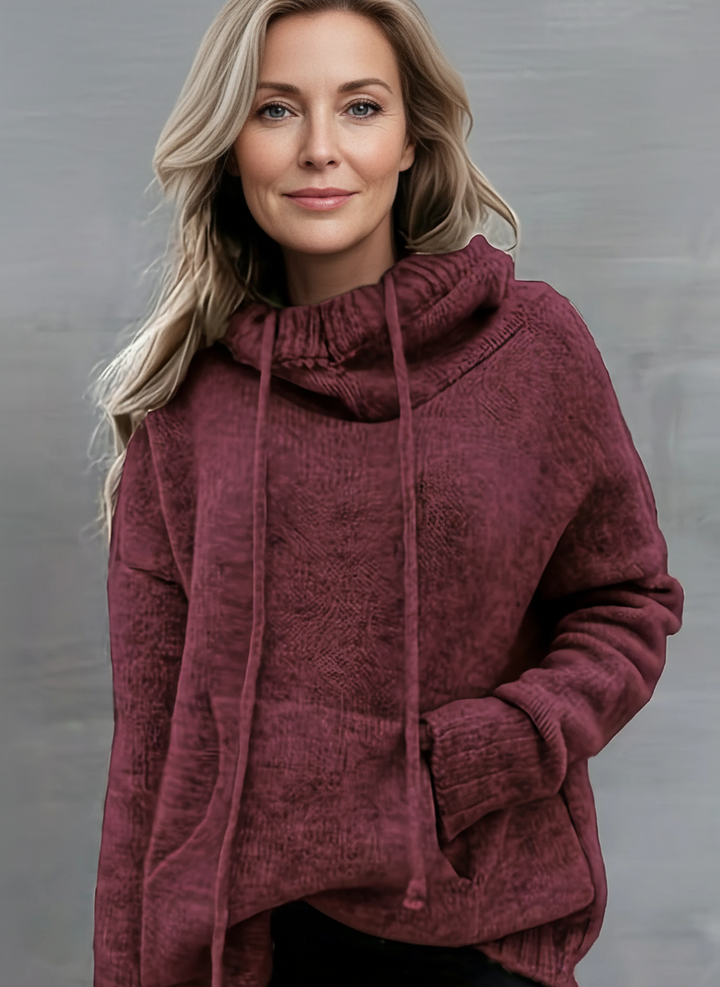 ZELINA | Long Sleeve Pullover with Pocket