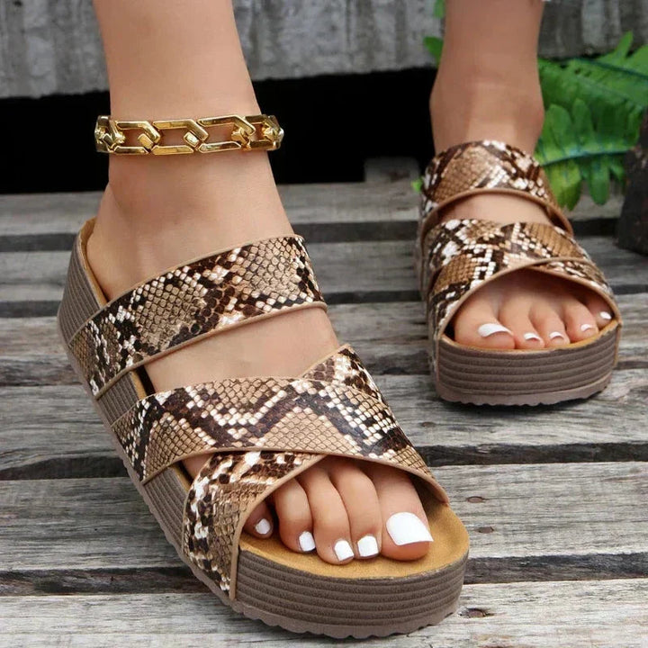 Ida | Chic Stylish Sandals with Print