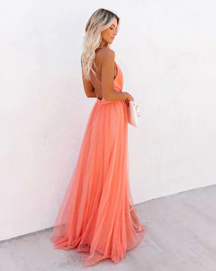 SERENA – MAXI DRESS IN SUNSET SERENADE