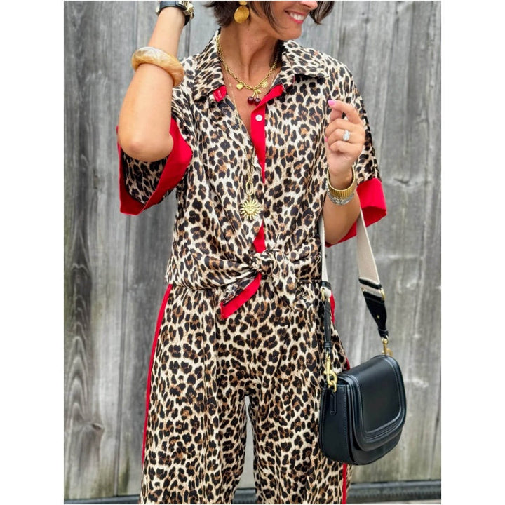 COLLINS – LUXURIOUS OUTFIT SET WITH PANTHER PRINT