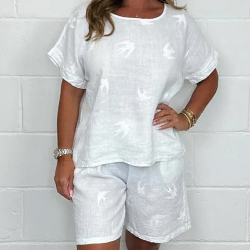 Dahlia – Two-Piece Set with Light Print