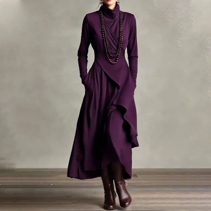 Mariana | Elegant High-Neck Maxi Dress